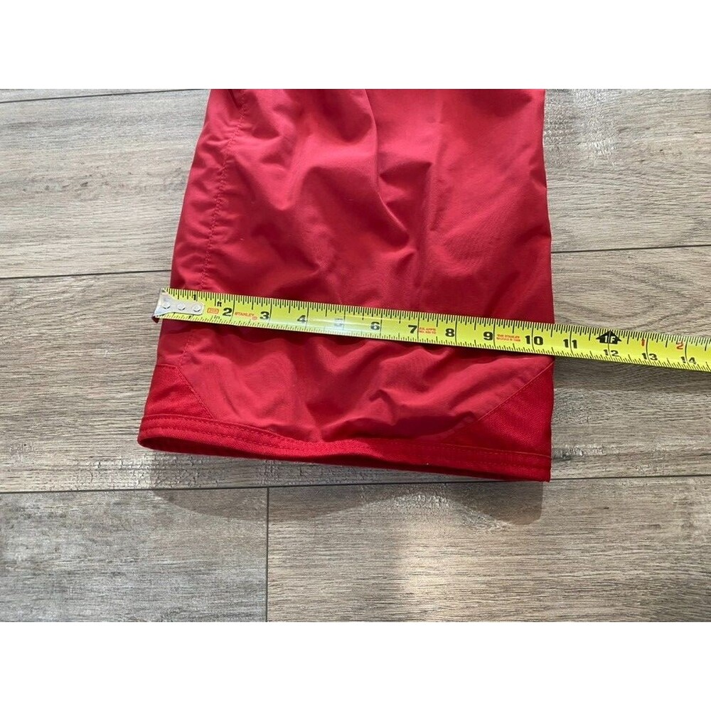 THE NORTH FACE FREEDOM HYVENT SNOW BOARD SKI PANT MENS M RED AHJK SHELL CARGO - Picture 8 of 13